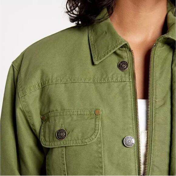 NWT women ALPINE DESIGN  QUILTED LINED CHORE COAT  SIZE XL  LUSH OLIVE - Picture 4 of 6